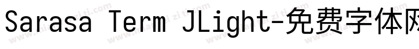 Sarasa Term JLight字体转换